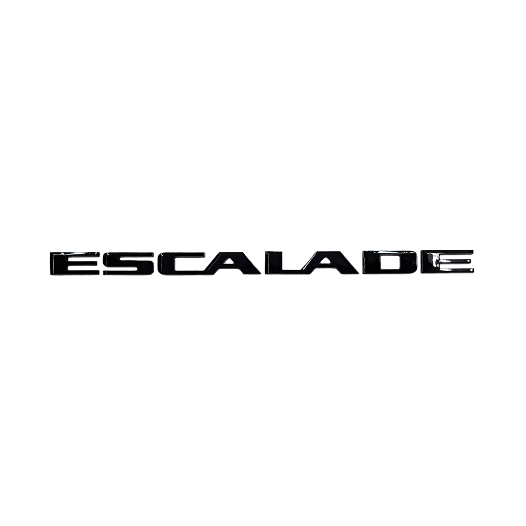 "Escalade" Gloss Black Letter Badging