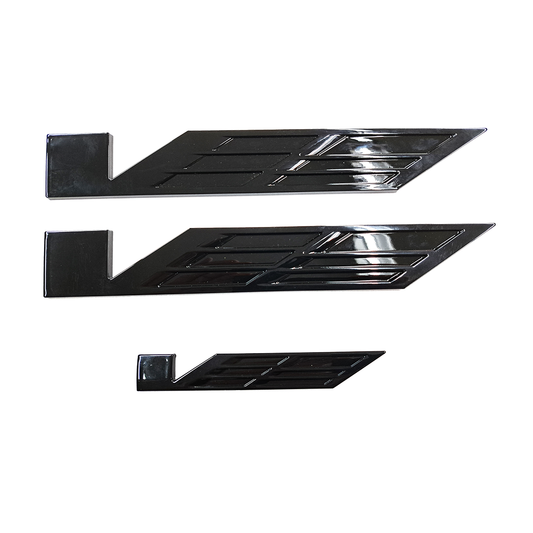 Escalade Gloss Black "V-Series" Logo Badge Kit