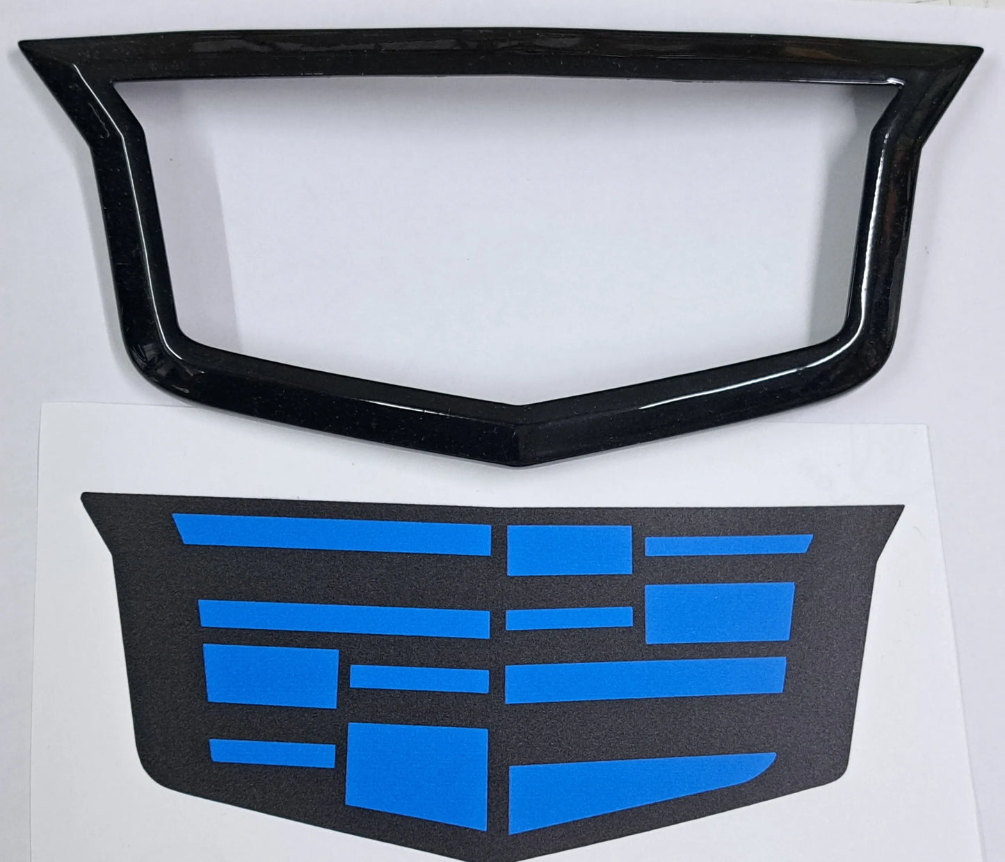 CT5-V Blackwing Adaptive Cruise Emblem Electric Blue Kit (Gloss Black or Carbon Fiber Print)