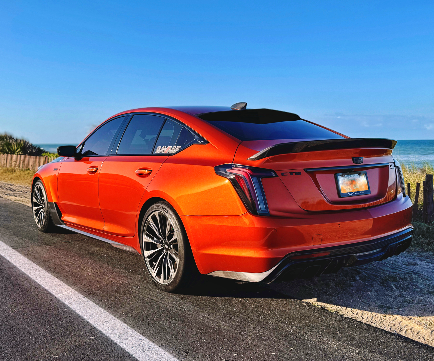 CT5 Genuine Carbon Fiber "Blackwing" Style Rear Spoiler
