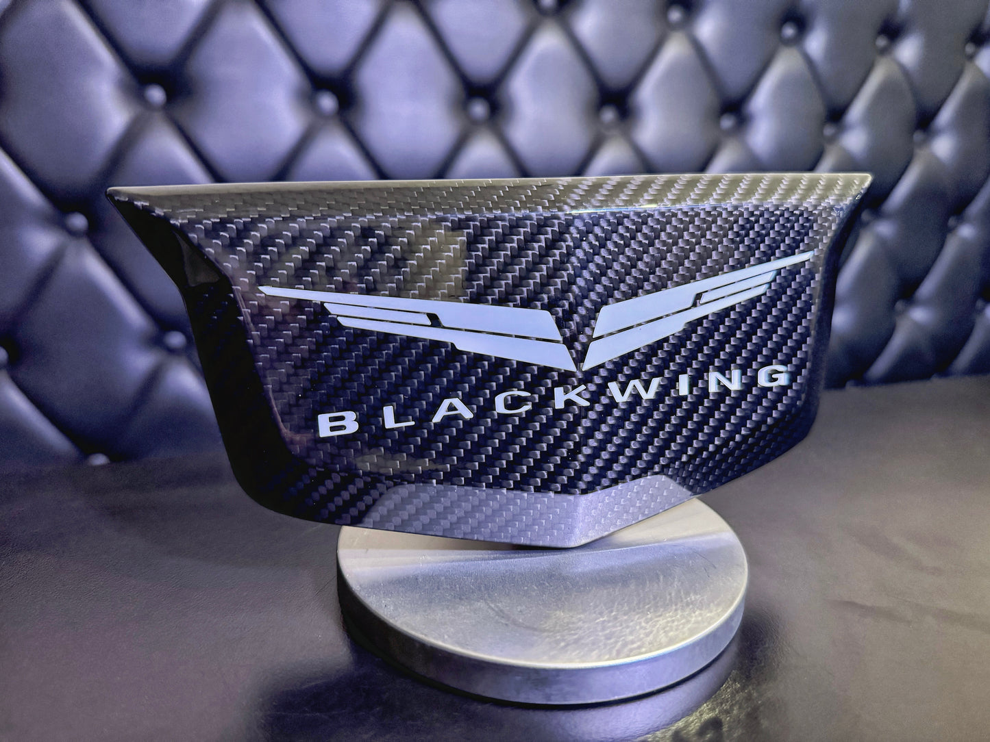 CT4-V Blackwing Genuine Carbon Fiber Front Cadillac Badge/Shield Cover