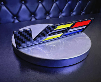 CT4-V Blackwing "V-Series" Logo Badge in Gloss Black or Carbon Fiber