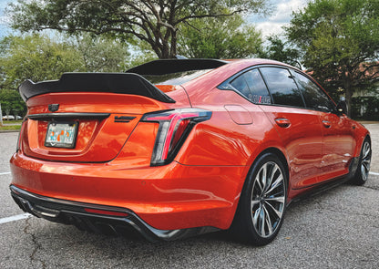 CT5-V "Alpha Ultimae" Rear Spoiler in Genuine Carbon Fiber or Gloss Black Fiberglass