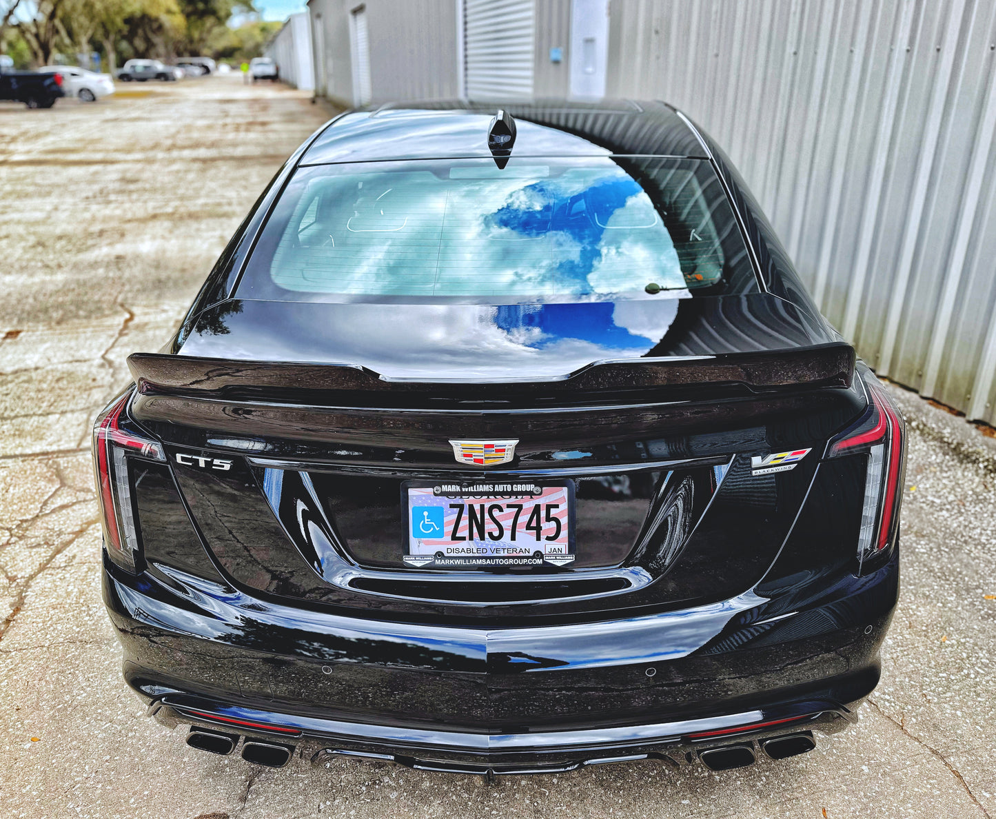 CT5-V "Alpha Ultimae" Rear Spoiler in Genuine Carbon Fiber or Gloss Black Fiberglass