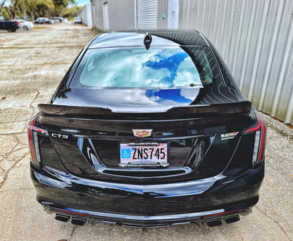 CT5-V "Alpha Ultimae" Rear Spoiler in Genuine Carbon Fiber or Gloss Black Fiberglass