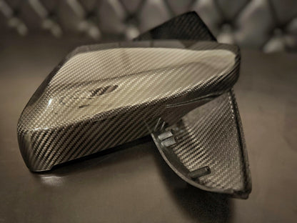 CT5-V Blackwing Genuine Carbon Fiber Side View Mirror Full Replacement Top Caps