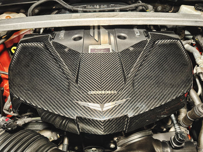 CT5-V Blackwing Genuine Carbon Fiber V-Weave Supercharger Cover