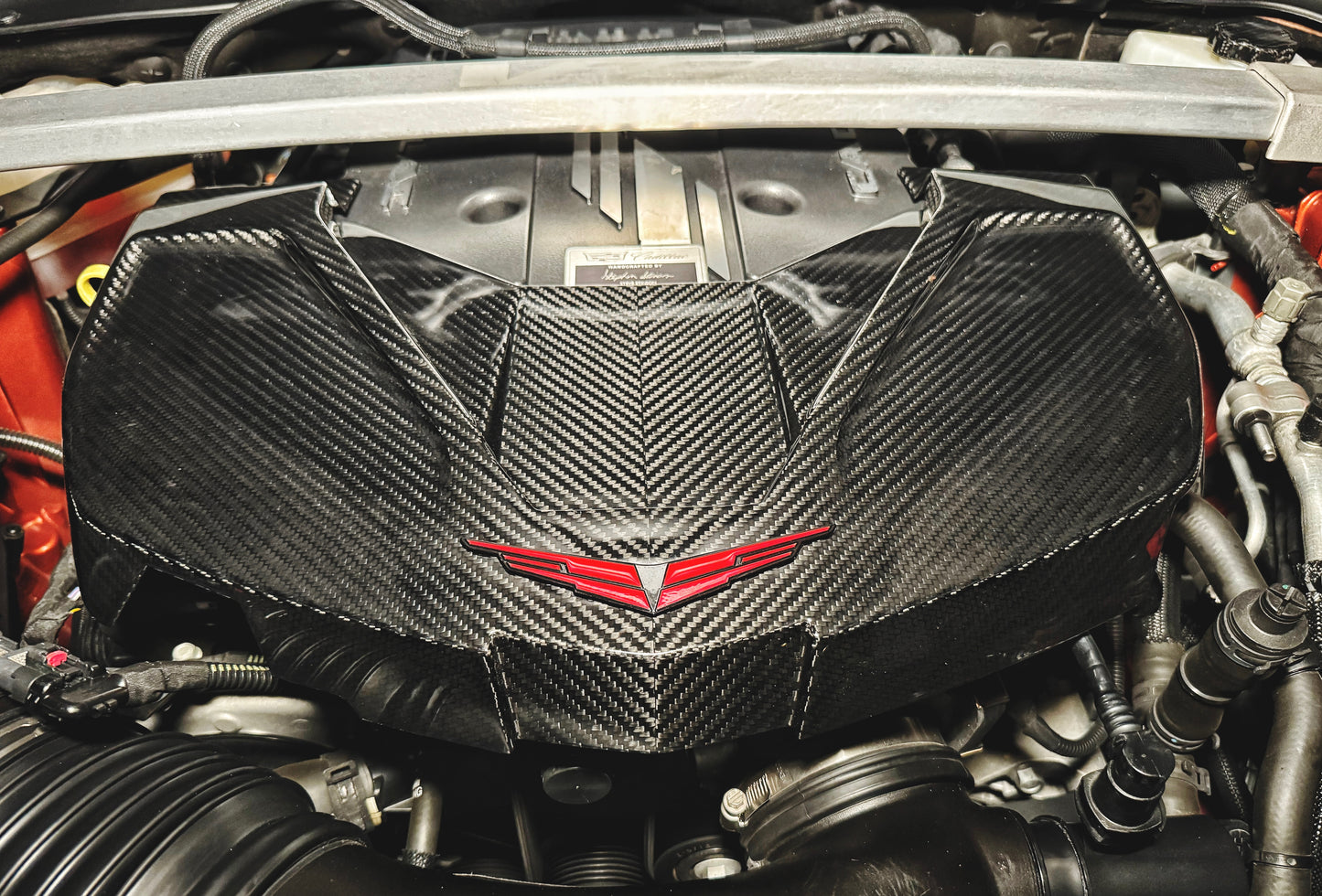 CT5-V Blackwing Genuine Carbon Fiber V-Weave Supercharger Cover