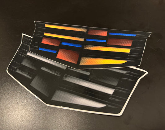 CT4 Adaptive Cruise Cadillac Shield/Badge Overlay (Laser Transparent Decal) 2.0