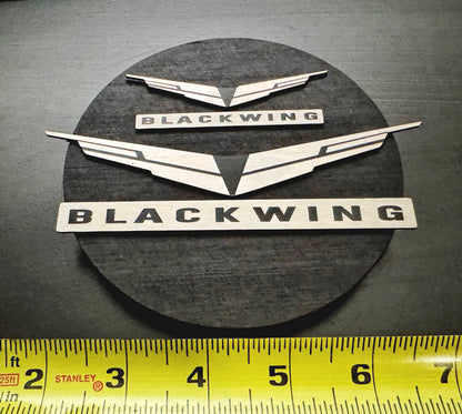 Blackwing Logo Stainless Steel Badges