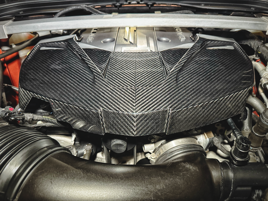 CT5-V Blackwing Genuine Carbon Fiber V-Weave Supercharger Cover