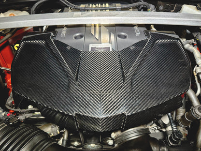 CT5-V Blackwing Genuine Carbon Fiber V-Weave Supercharger Cover