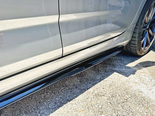 Cadillac CT4-V Blackwing CT4V CT4 Sport Spec-2 Performance Side Skirt Splitters Rocker Panels Carbon Fiber or Gloss Black Fiberglass Aero Aftermarket OEM Mods