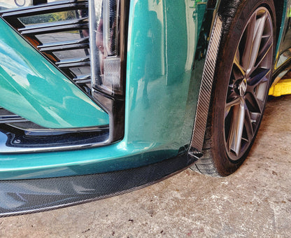 2025 2026 CT5-V CT5V front chin lip front splitter in Carbon Fiber or Gloss Black Fiberglass. OEM + American Aftermarket Upgrade Mods
