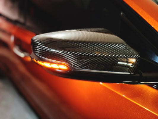 Cadillac CT5 CT5-V Blackwing side view mirror lights amber sequential turn signal light aftermarket mod lighting install parts