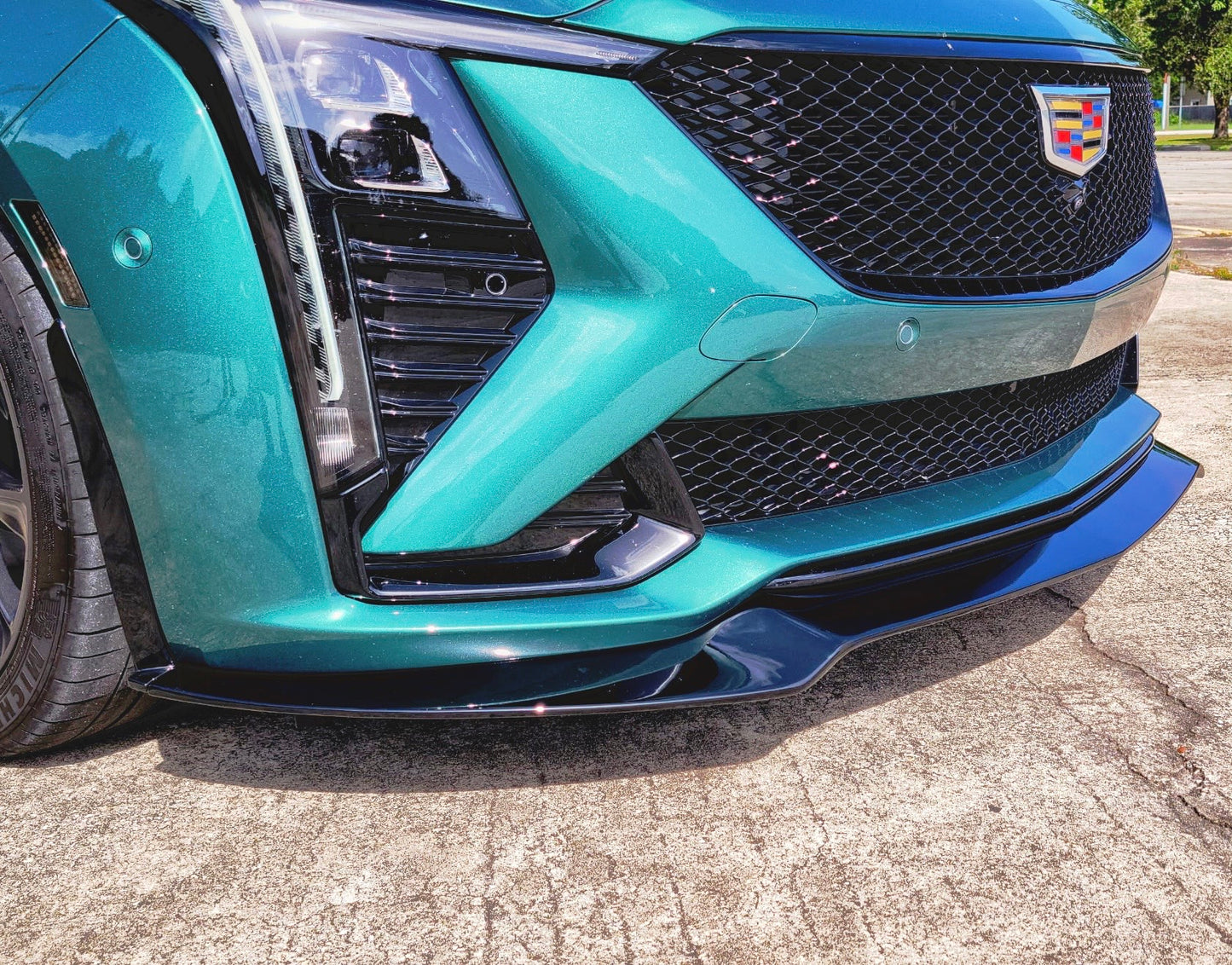 2025+ CT5-V "SVG Spec-2" Front Splitter & SVG Wheel Wind Deflectors | Carbon Fiber or Gloss Black