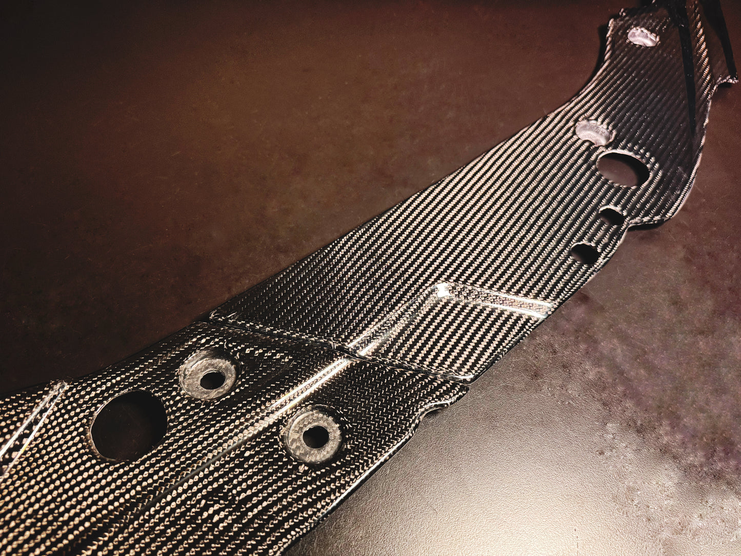 2020-'24 CT5 Genuine Carbon Fiber Engine Deck Beauty Panel Shroud Trim Kit (3-Piece)