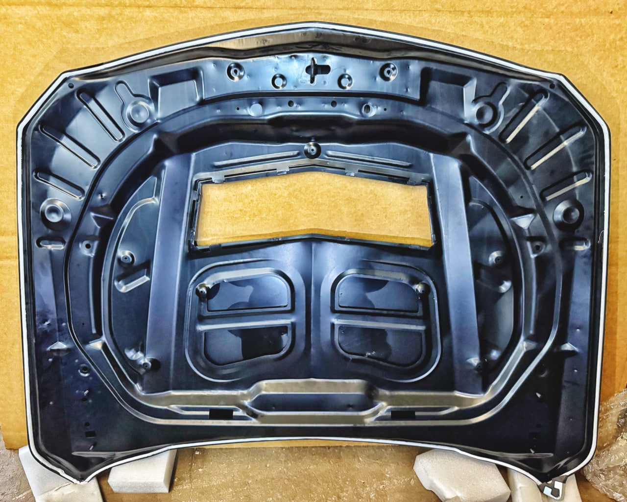 CT5-V "V3 Style" SVG Vented Steel Hood | Genuine Carbon Fiber or Gloss Black Heat Extractor