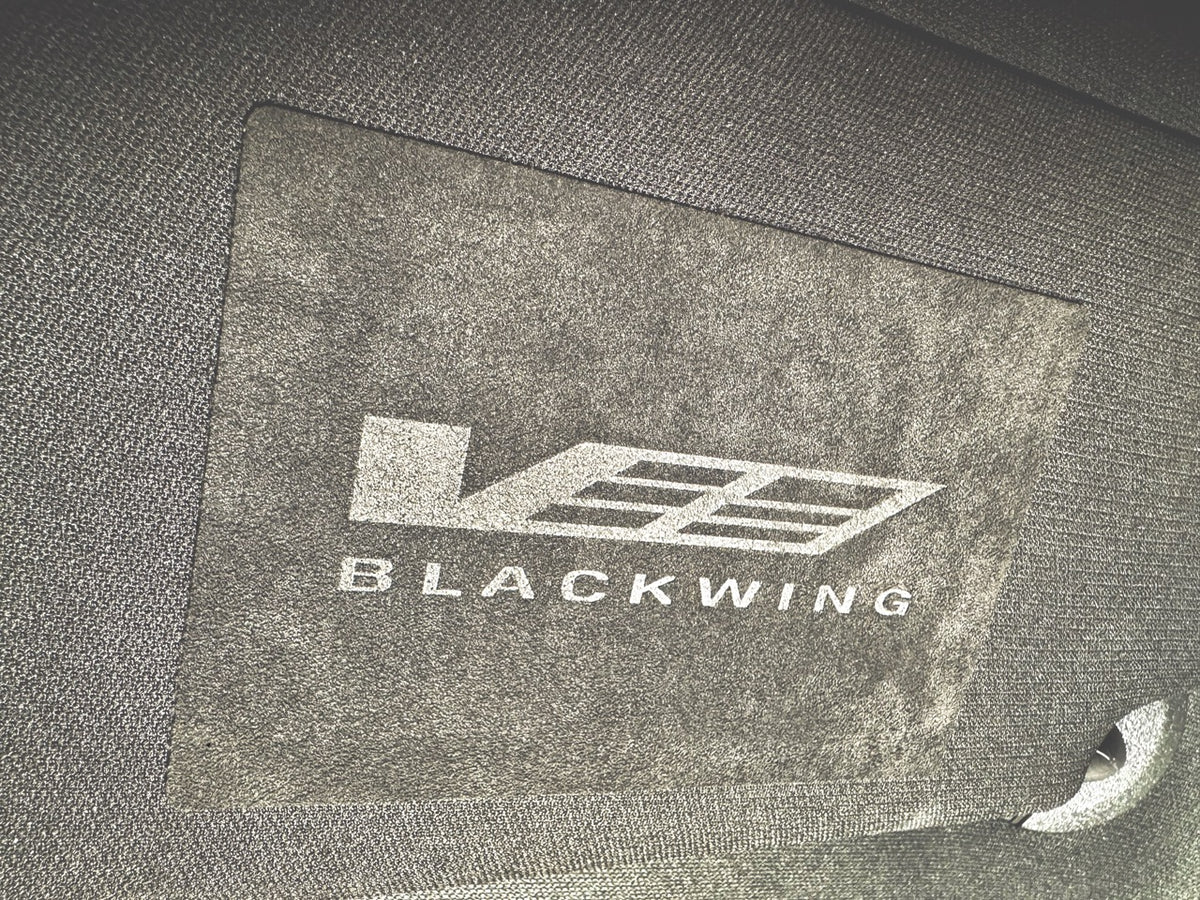 SVG Sun Visor Airbag Warning Label Covers | Lux Alcantara w/ Debossed Logo