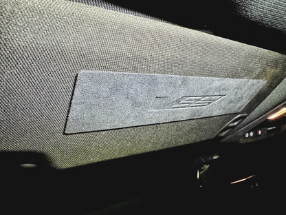 Cadillac ATS ATS-V ATSV CTS CTSV CTS-V CTS Vsport V-Sport CT6 CT6V CT6-V sunvisor sun visor air bag airbag warning advisory  label cover sticker decal alcantara suede vseries v-series shield logo
