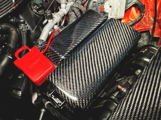 CT5-V Genuine Carbon Fiber Engine Bay Fuse Box Covers