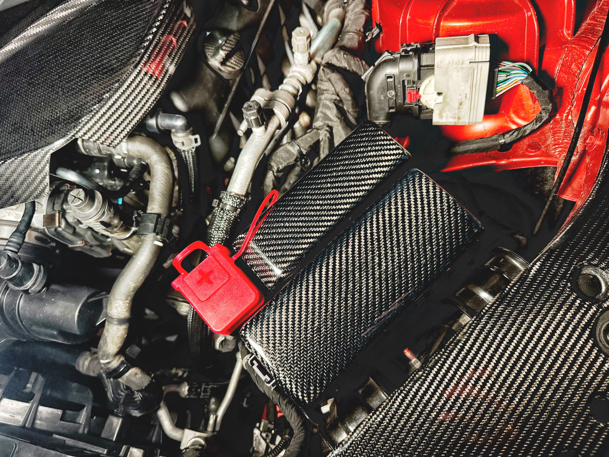 CT5-V Genuine Carbon Fiber Engine Bay Fuse Box Covers
