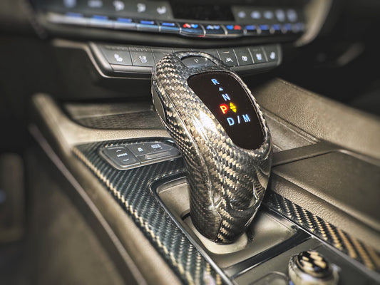 CT5-V Genuine Carbon Fiber Top and Bottom Shifter Cover