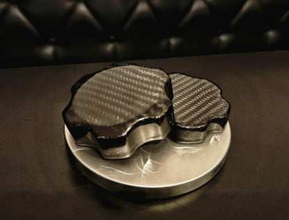 CT5 Genuine Carbon Fiber Engine Reservoir Cap Cover Set