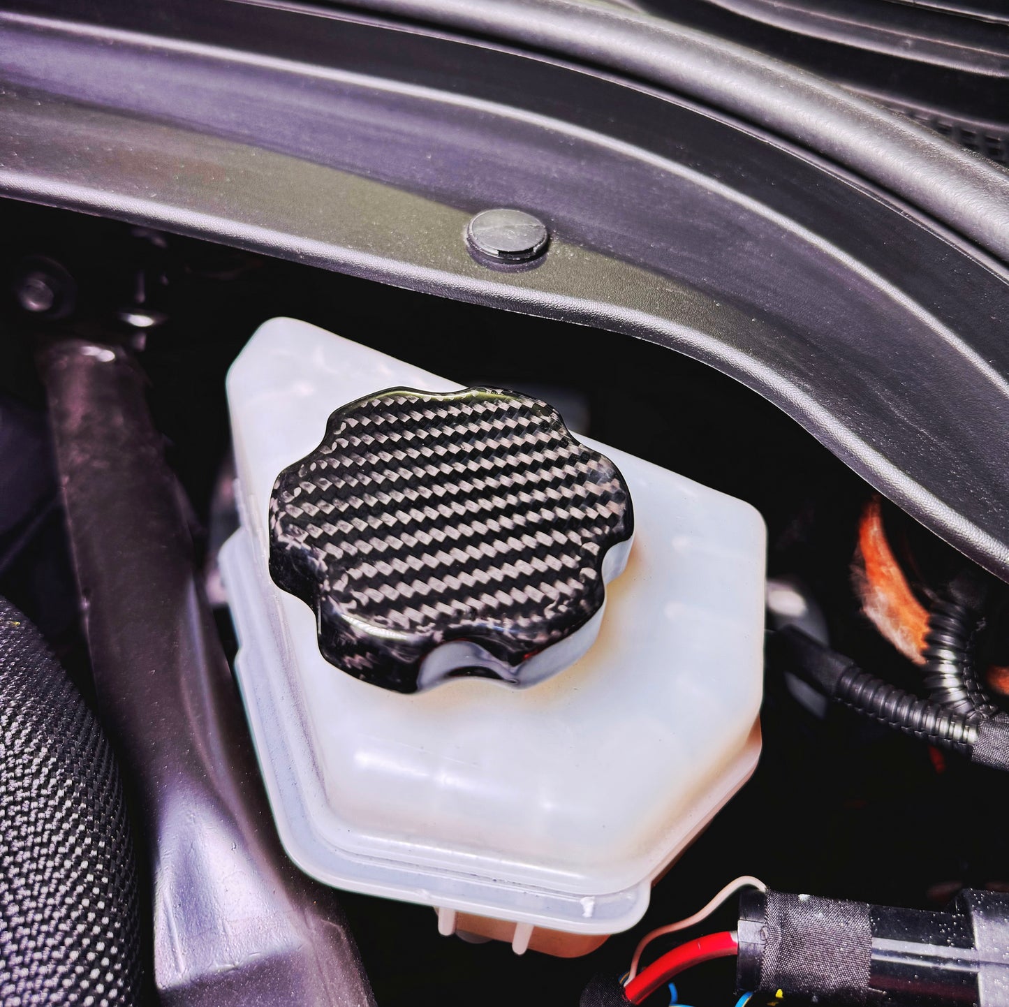 CT5 Genuine Carbon Fiber Engine Reservoir Cap Cover Set