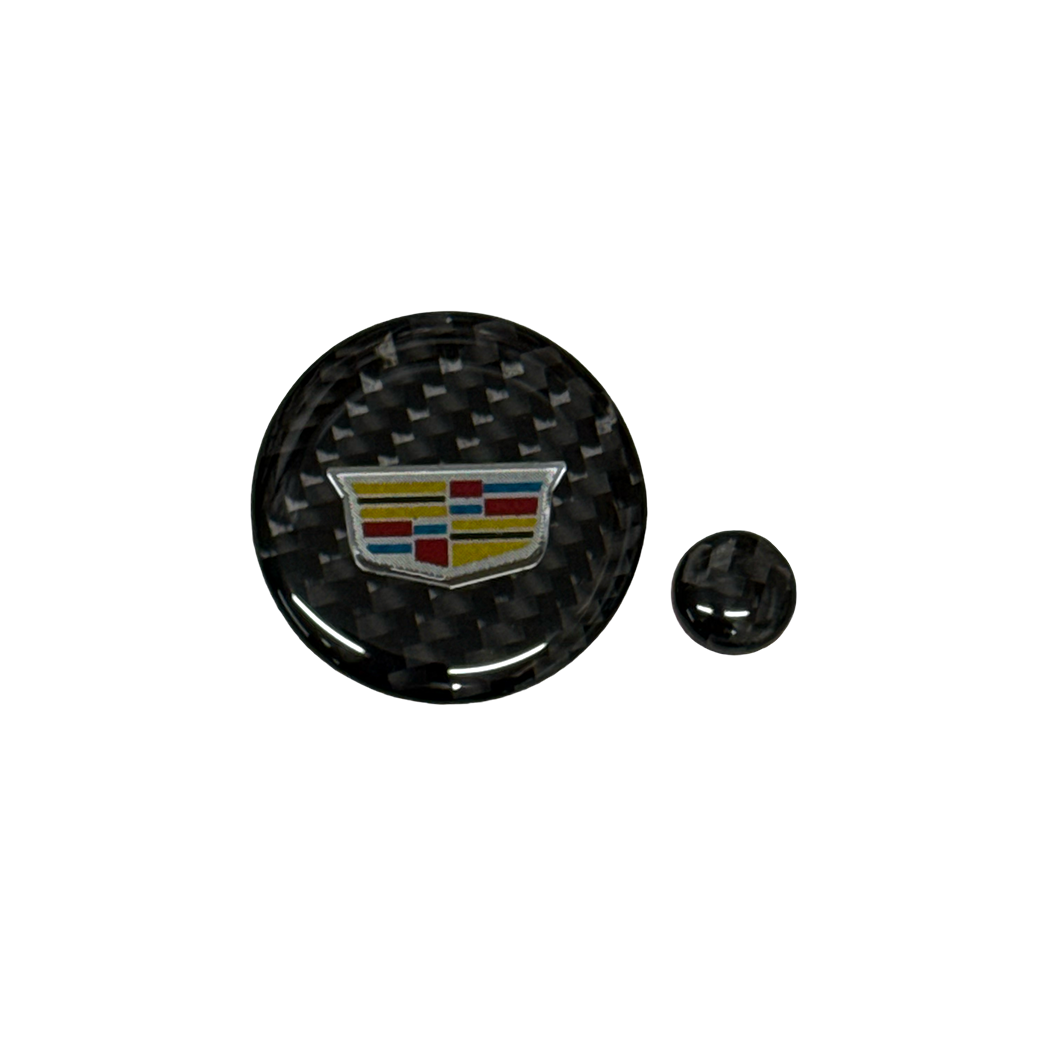 Cadillac CT5-V Center Console Media Knobs Trim with "Shield" Logo