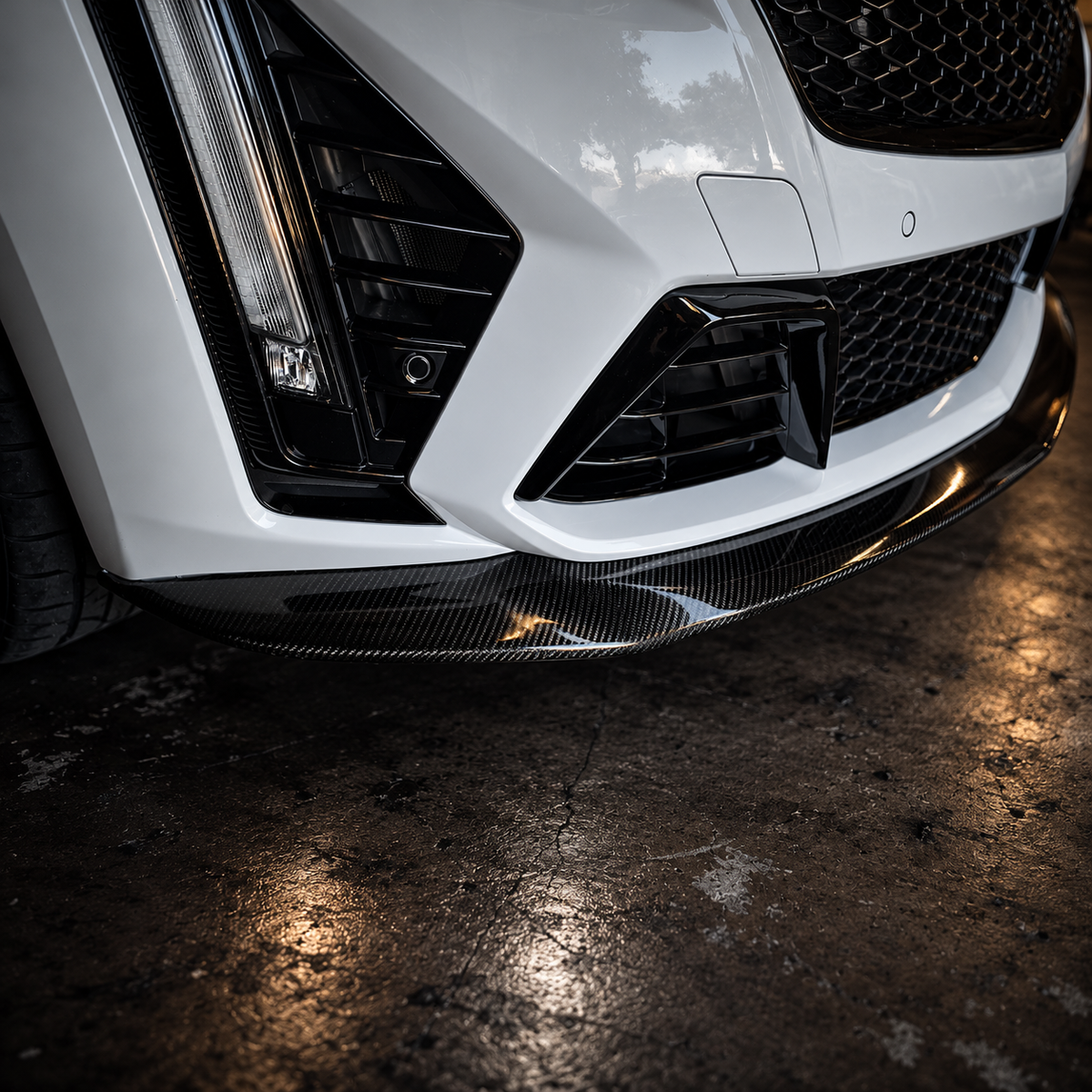 2022-'24 CT5-V Blackwing "Performance" Front Splitter in Genuine Carbon Fiber or Gloss Black