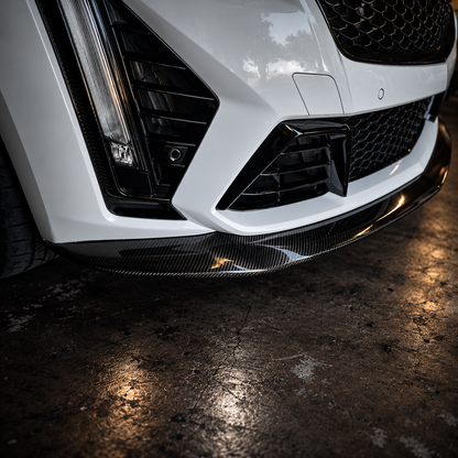 2022-'24 CT5-V Blackwing "Performance" Front Splitter in Genuine Carbon Fiber or Gloss Black