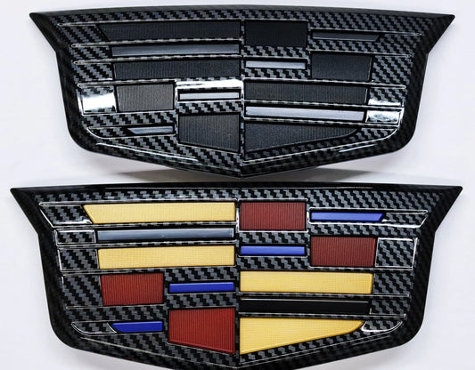2014-'19 CTS Front Carbon Fiber Print Cadillac Shield Emblem