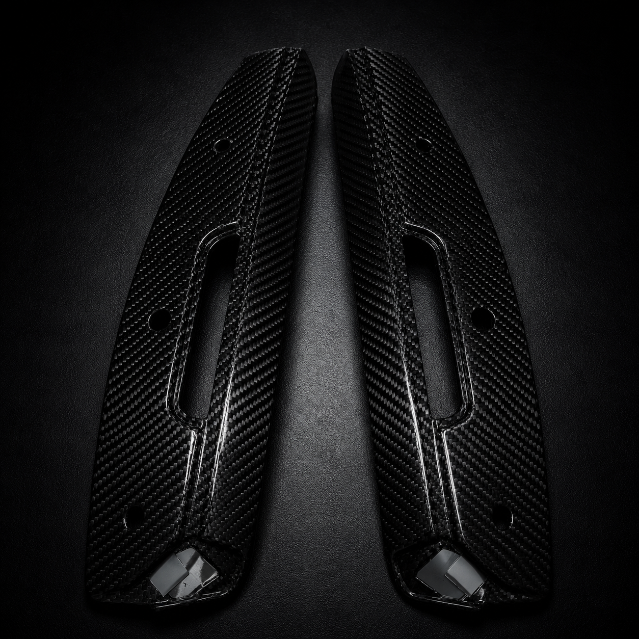 CT5-V Blackwing Front Wheel Wind Deflectors in Genuine Carbon Fiber or Gloss Black