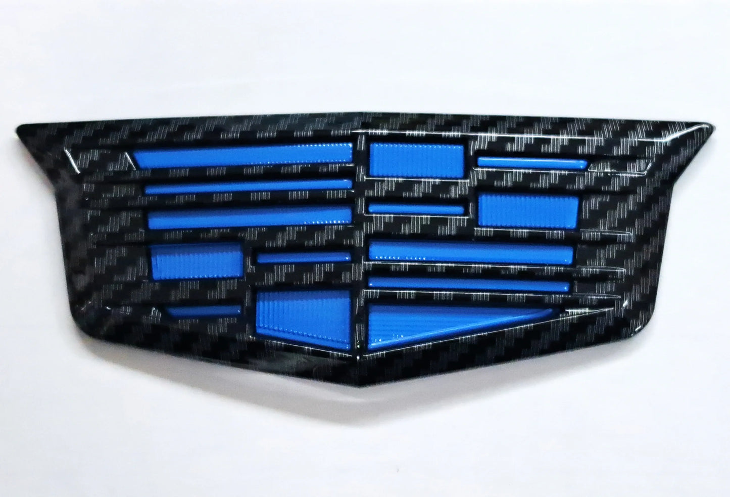 CT5 Rear Gloss Black or Carbon Fiber w/Electric Blue Center Cadillac Shield Emblem