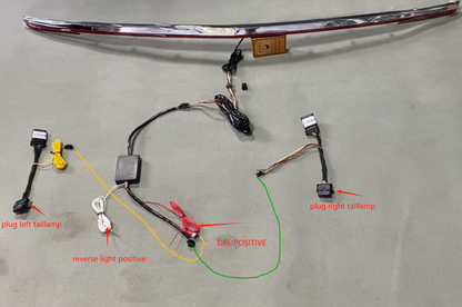 Cadillac CT5-V Blackwing LED Rear Bumper Trunk Tail Lighting With Red Sequential Turn Signals