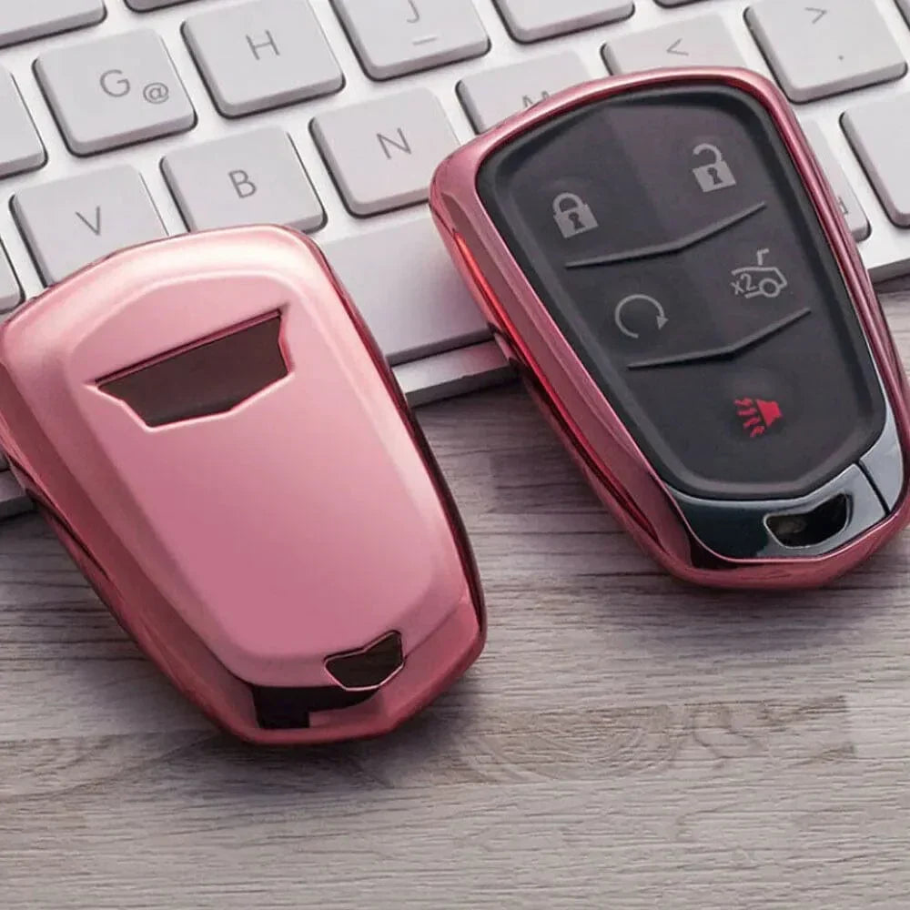 Cadillac XTS Pink Soft Key FOB Cover