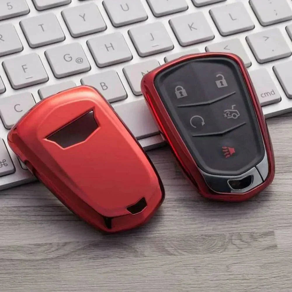 Cadillac XTS Gen 3 Red Soft Key FOB Cover