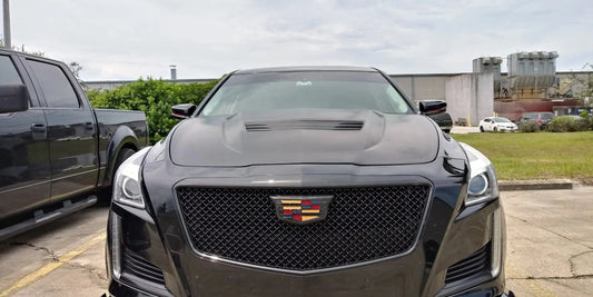 2014-'19 CTS "V3" Style Gloss Black Mesh Grille w/ New Emblem Mount