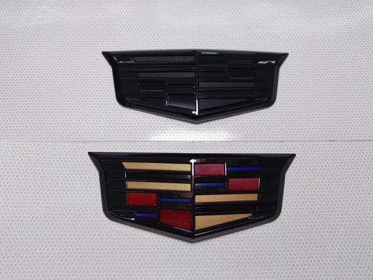 ATS-V Rear Gloss Black Cadillac Shield Emblem (w/Black Center or Full Color Center)