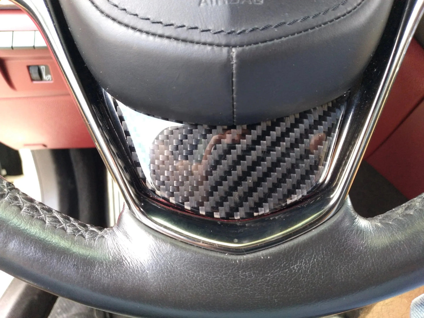 CTS Genuine Carbon Fiber Steering Wheel Trim Insert