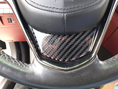 CTS Genuine Carbon Fiber Steering Wheel Trim Insert
