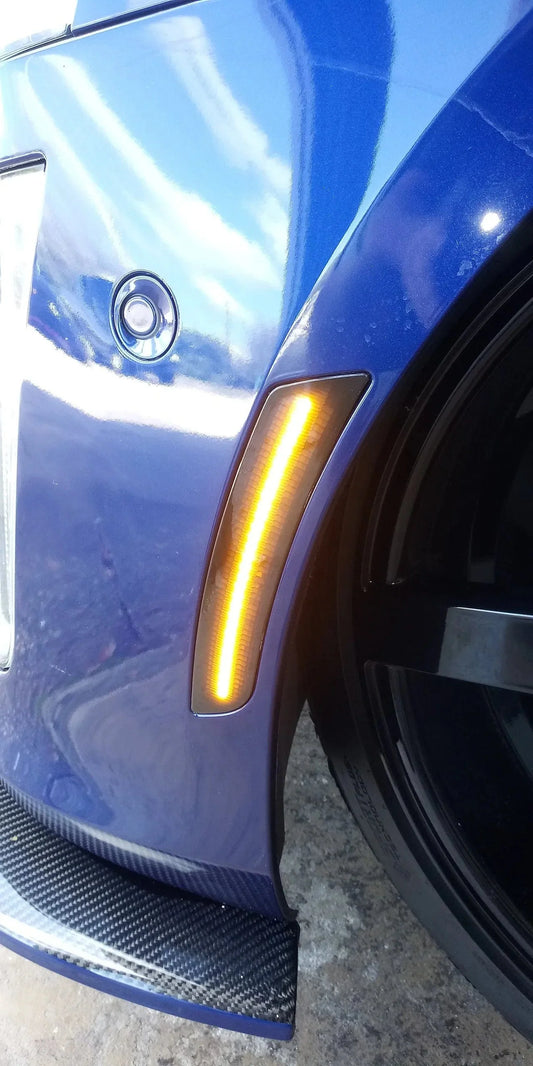 2015-2019 ATS Sedan Smoked w/ Amber LED Side Marker Lights