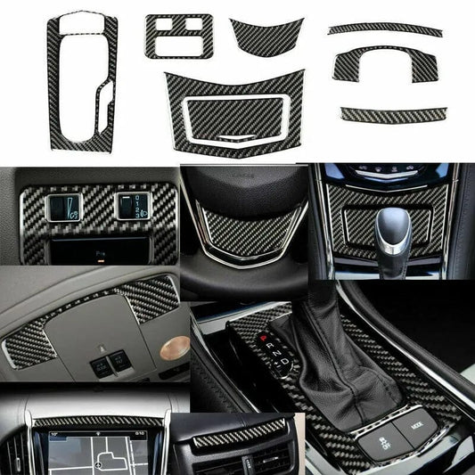 Savage Cadillac ATS 8-Piece Genuine Carbon Fiber Interior Trim Kit
