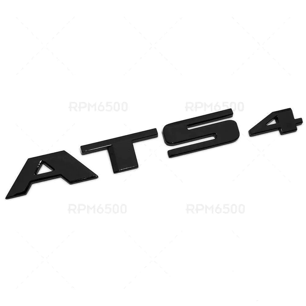 Cadillac "ATS4" Gloss Black Letter Badging