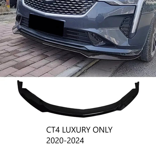 Cadillac CT4 Luxury Trim Front Splitter in Carbon Fiber or Gloss Black