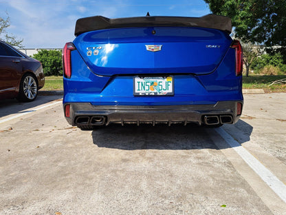 Cadillac CT4-V Genuine Carbon Fiber "Blackwing" Style Rear Diffuser