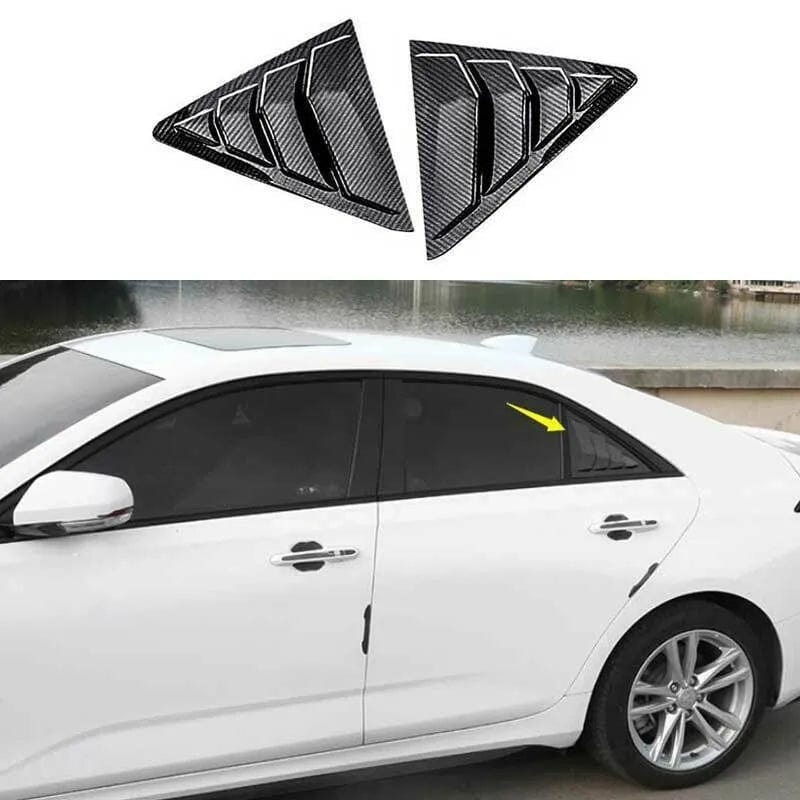 Cadillac CT4 Carbon Fiber Print C-Pillar Window Louvres