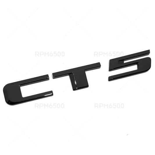 Cadillac "CT5" Gloss Black Letter Badging