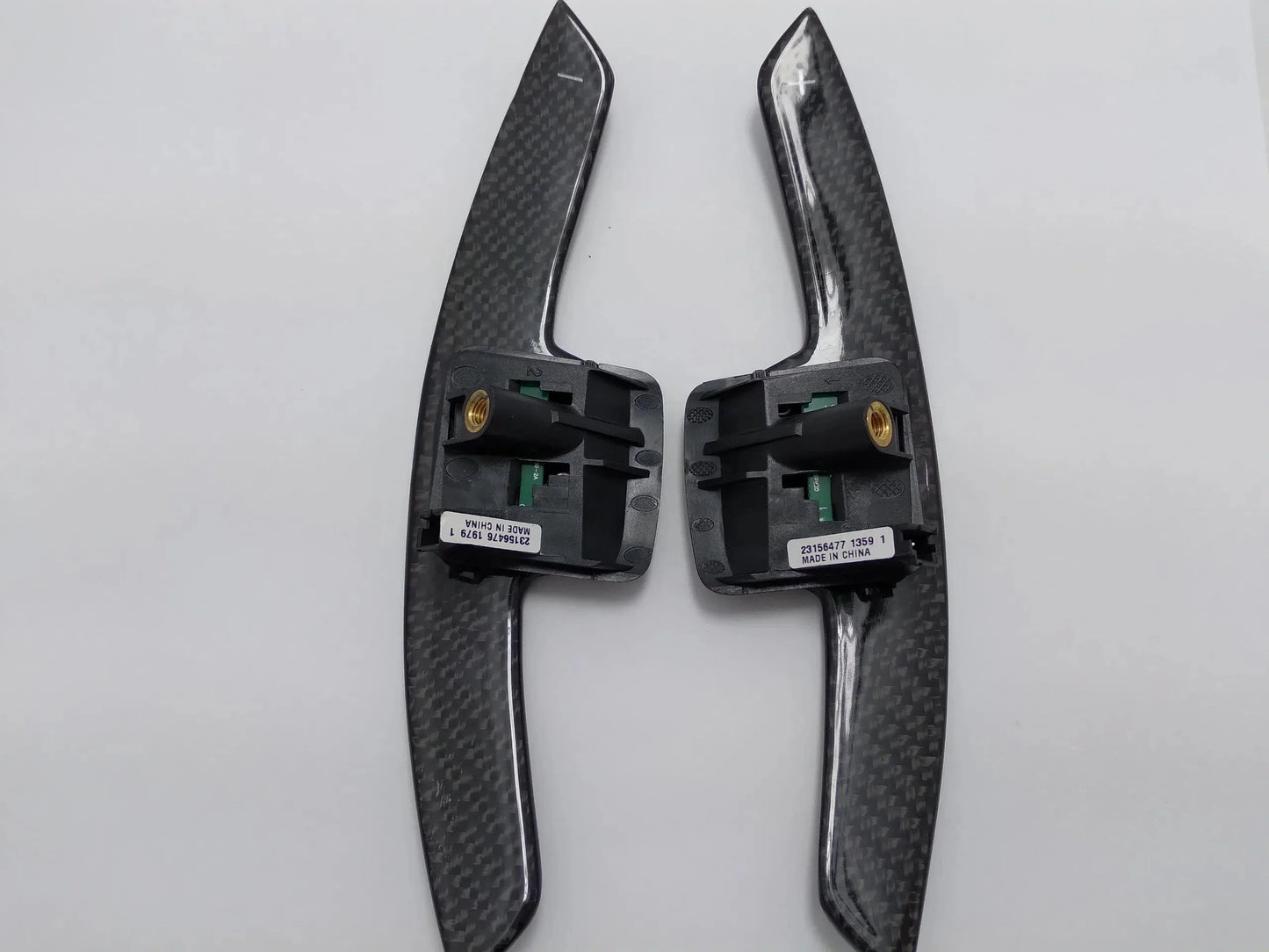 2014-2019 CTS Genuine Carbon Fiber Shifter Paddles With Buttons